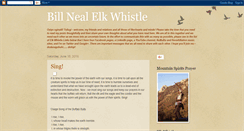 Desktop Screenshot of elkwhistlebillneal.blogspot.com