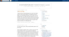 Desktop Screenshot of contemporary-voice.blogspot.com