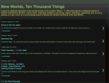 Tablet Screenshot of nineworldstenthousandthings.blogspot.com