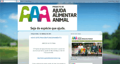 Desktop Screenshot of ajudaalimentaranimal.blogspot.com