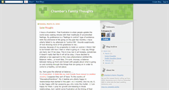 Desktop Screenshot of chambersfamilythoughts.blogspot.com