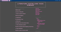 Desktop Screenshot of literaturacastellanayaiza.blogspot.com