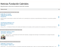 Tablet Screenshot of noticiasfundacioncabriales.blogspot.com