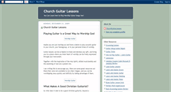 Desktop Screenshot of churchguitarlessons.blogspot.com