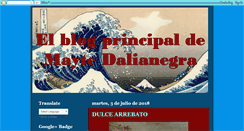Desktop Screenshot of maytedalianegra.blogspot.com