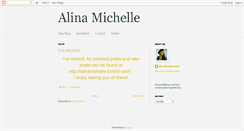 Desktop Screenshot of alinamichelle.blogspot.com