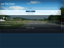 Tablet Screenshot of joetheclock.blogspot.com