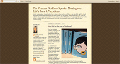 Desktop Screenshot of commagoddess.blogspot.com