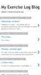 Mobile Screenshot of myexerciselogblog.blogspot.com
