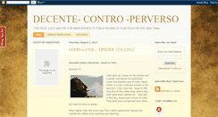 Desktop Screenshot of decente-contro-perverso.blogspot.com