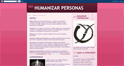 Desktop Screenshot of humanizarpersonas.blogspot.com