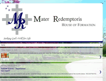 Tablet Screenshot of materredemptoris.blogspot.com