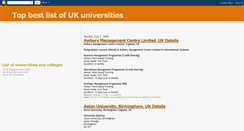 Desktop Screenshot of listofukuniversities.blogspot.com