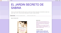 Desktop Screenshot of eljardinsecretodesabina.blogspot.com