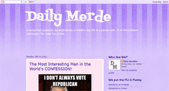 Desktop Screenshot of dailymerde.blogspot.com