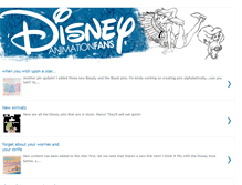 Tablet Screenshot of disneyanimationfans.blogspot.com