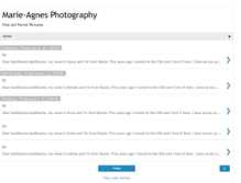 Tablet Screenshot of marie-agnesphotography.blogspot.com