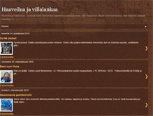 Tablet Screenshot of haaveiluajavillalankaa.blogspot.com