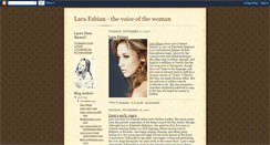 Desktop Screenshot of lara-fabian--mp3-music.blogspot.com