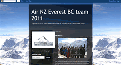 Desktop Screenshot of airnzeverestteam2011.blogspot.com