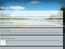 Tablet Screenshot of mercstudio-tech.blogspot.com