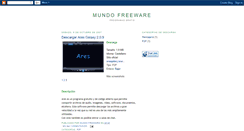 Desktop Screenshot of mundofreeware.blogspot.com