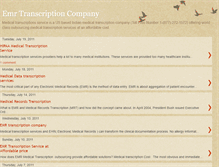 Tablet Screenshot of emrtranscriptionscompany.blogspot.com