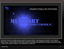 Tablet Screenshot of musicartproducciones.blogspot.com