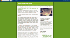 Desktop Screenshot of biblical-perspectives.blogspot.com