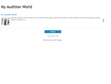 Tablet Screenshot of myauditionworld.blogspot.com