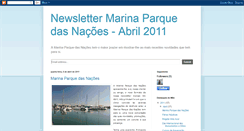 Desktop Screenshot of marinaparquedasnacoes.blogspot.com