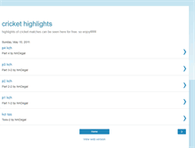 Tablet Screenshot of highlights4fan.blogspot.com