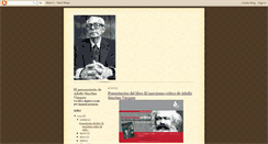 Desktop Screenshot of adolfo-sanchez-vazquez.blogspot.com