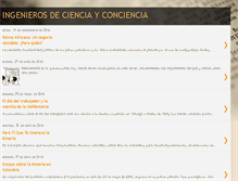 Tablet Screenshot of ingenierosdecienciayconciencia.blogspot.com