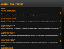 Tablet Screenshot of cancer-superbillion.blogspot.com