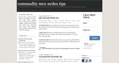 Desktop Screenshot of commodity-mcx-ncdex-tips.blogspot.com