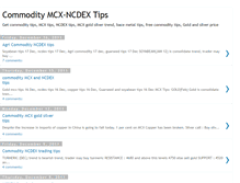Tablet Screenshot of commodity-mcx-ncdex-tips.blogspot.com