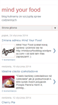Mobile Screenshot of mindyourfood.blogspot.com