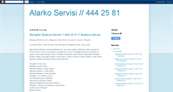 Desktop Screenshot of alarkoservisi.blogspot.com