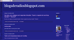 Desktop Screenshot of blogsderadiosblogspotcom.blogspot.com