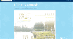 Desktop Screenshot of ileauxcanards.blogspot.com