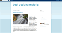 Desktop Screenshot of bestdeckingmaterial.blogspot.com