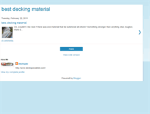 Tablet Screenshot of bestdeckingmaterial.blogspot.com