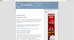 Desktop Screenshot of first-for-football.blogspot.com