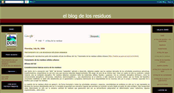 Desktop Screenshot of blogresiduos.blogspot.com