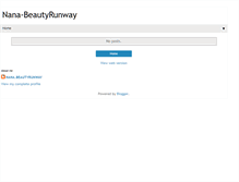 Tablet Screenshot of nana-beautyrunway.blogspot.com