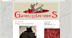 Desktop Screenshot of gatosylectores.blogspot.com