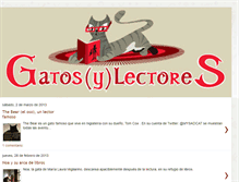 Tablet Screenshot of gatosylectores.blogspot.com