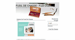 Desktop Screenshot of fusil-de-chasse.blogspot.com