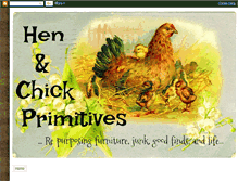 Tablet Screenshot of henchickprimitives.blogspot.com